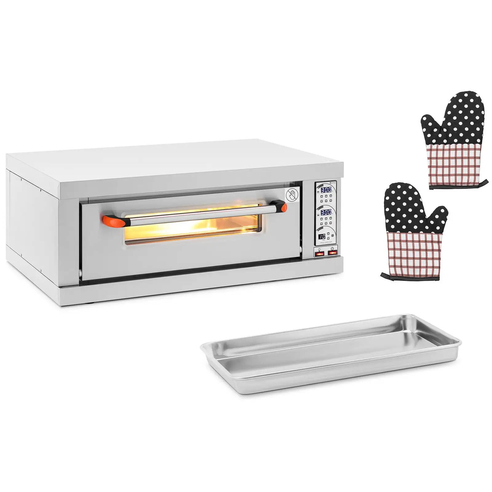 Pizza oven - 1 chamber - 3200 W - Timer - Royal Catering