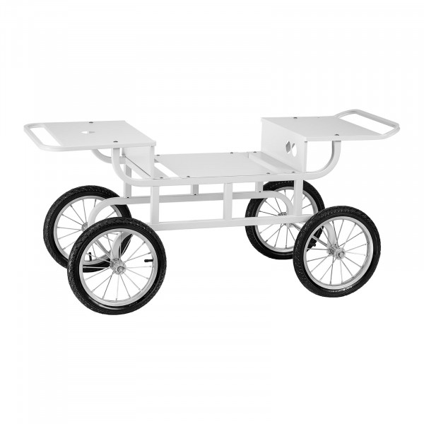 Trolley For Candy Floss Machine - 4 Wheels - White