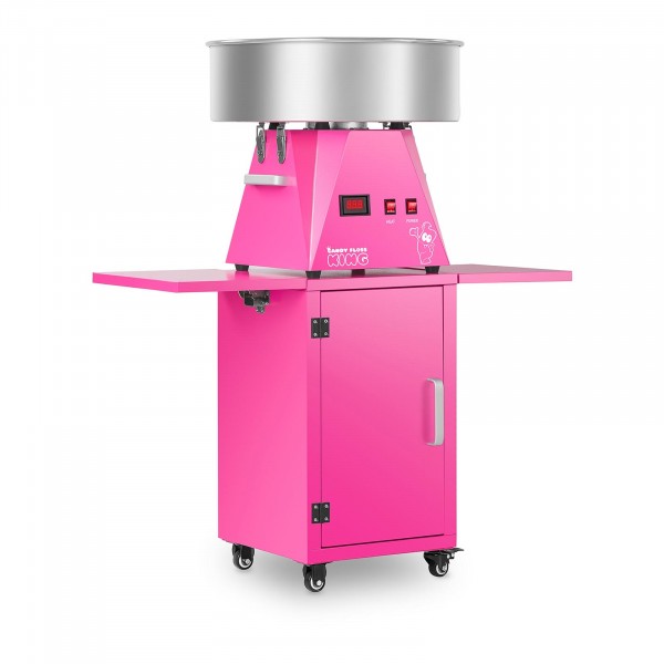 Candy Floss Machine Set with Cart - 52 cm - Pink/Pink
