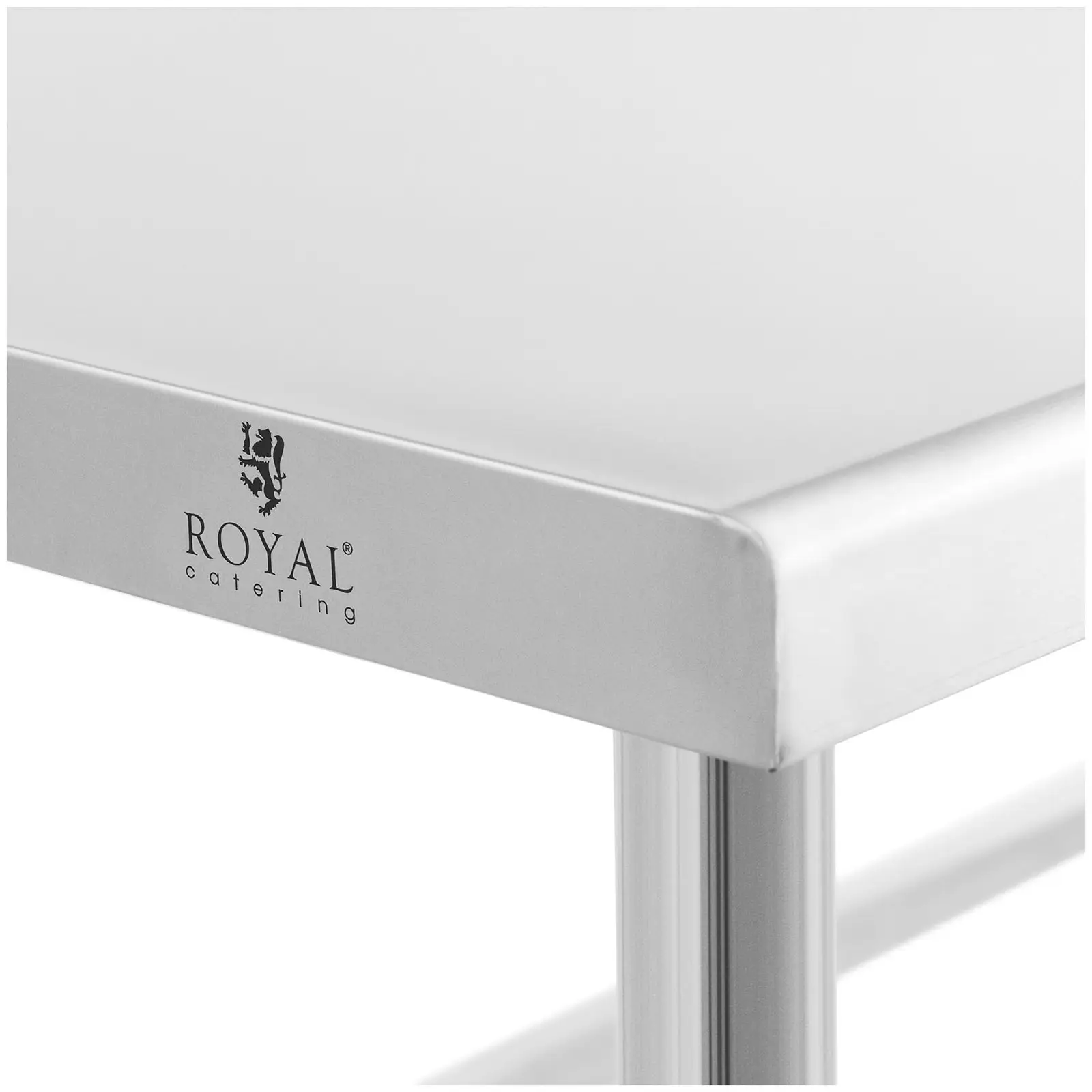 Stainless steel table - 120 x 70 cm - 93 kg load capacity - Royal Catering