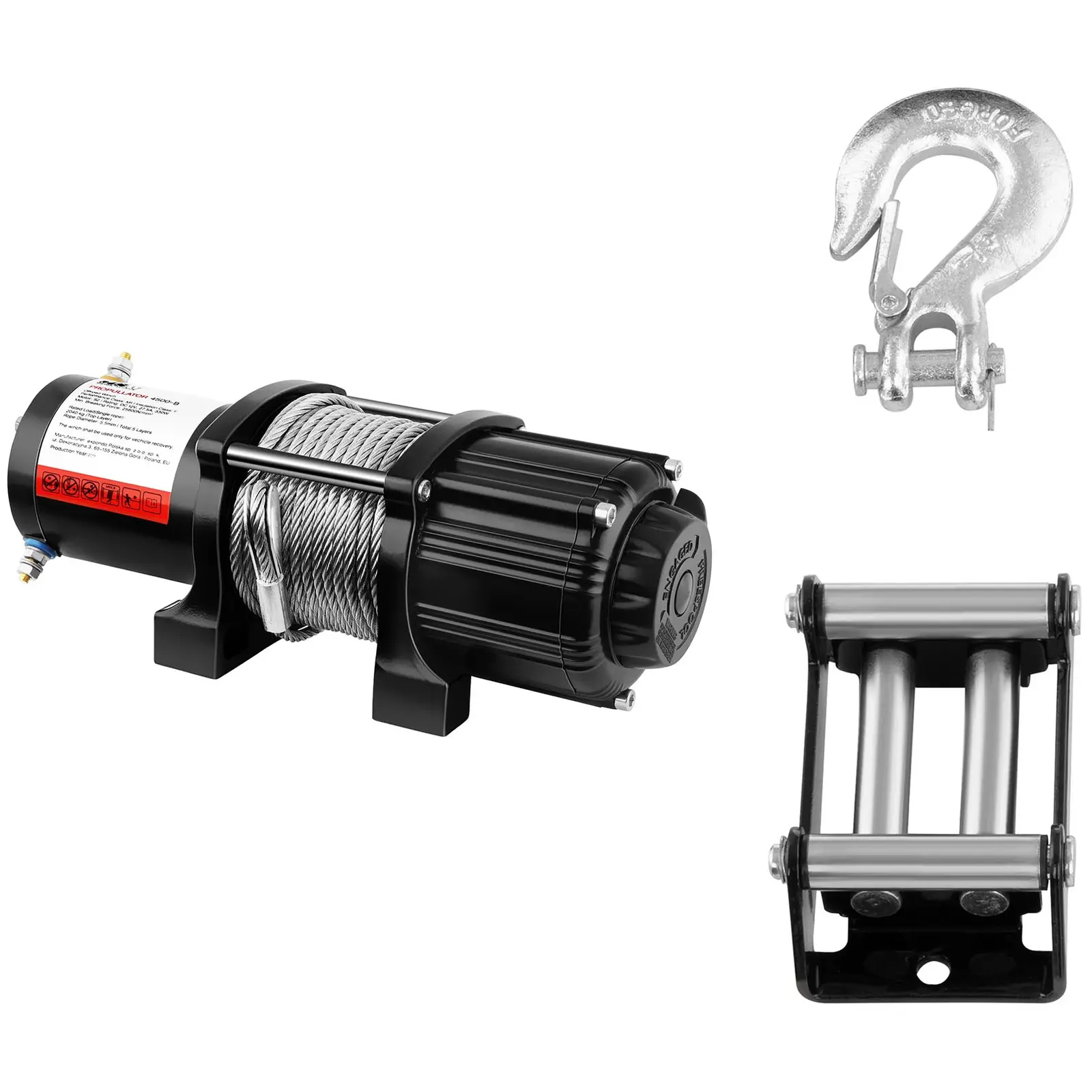 Electric Winch - 2,040 kg - 4,500 lbs