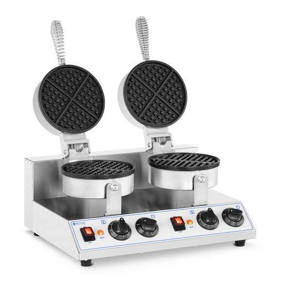 Dual round waffle maker- {{power_65_temp}} W