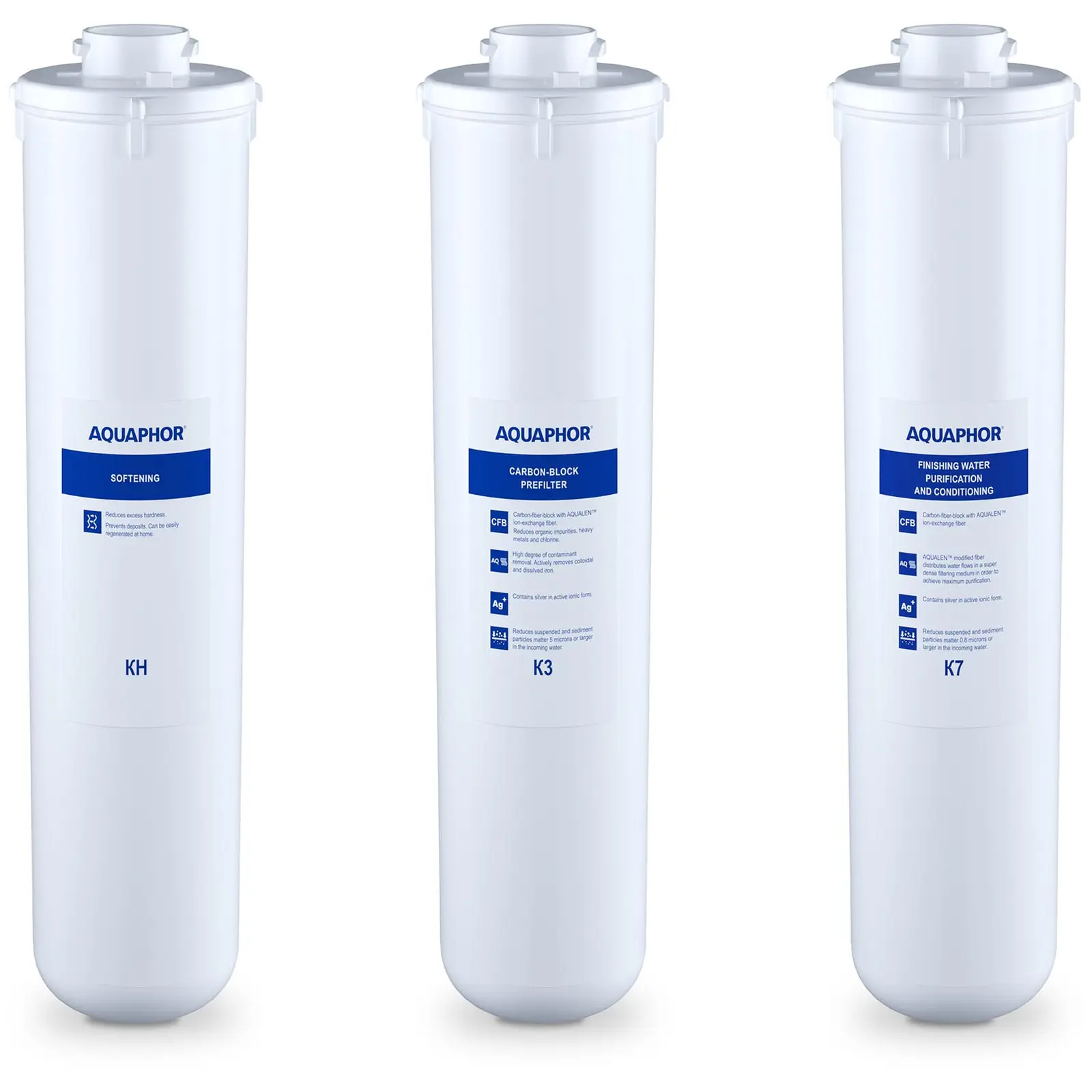 Aquaphor Activated Carbon Filter for Water - replacement filter set with softener