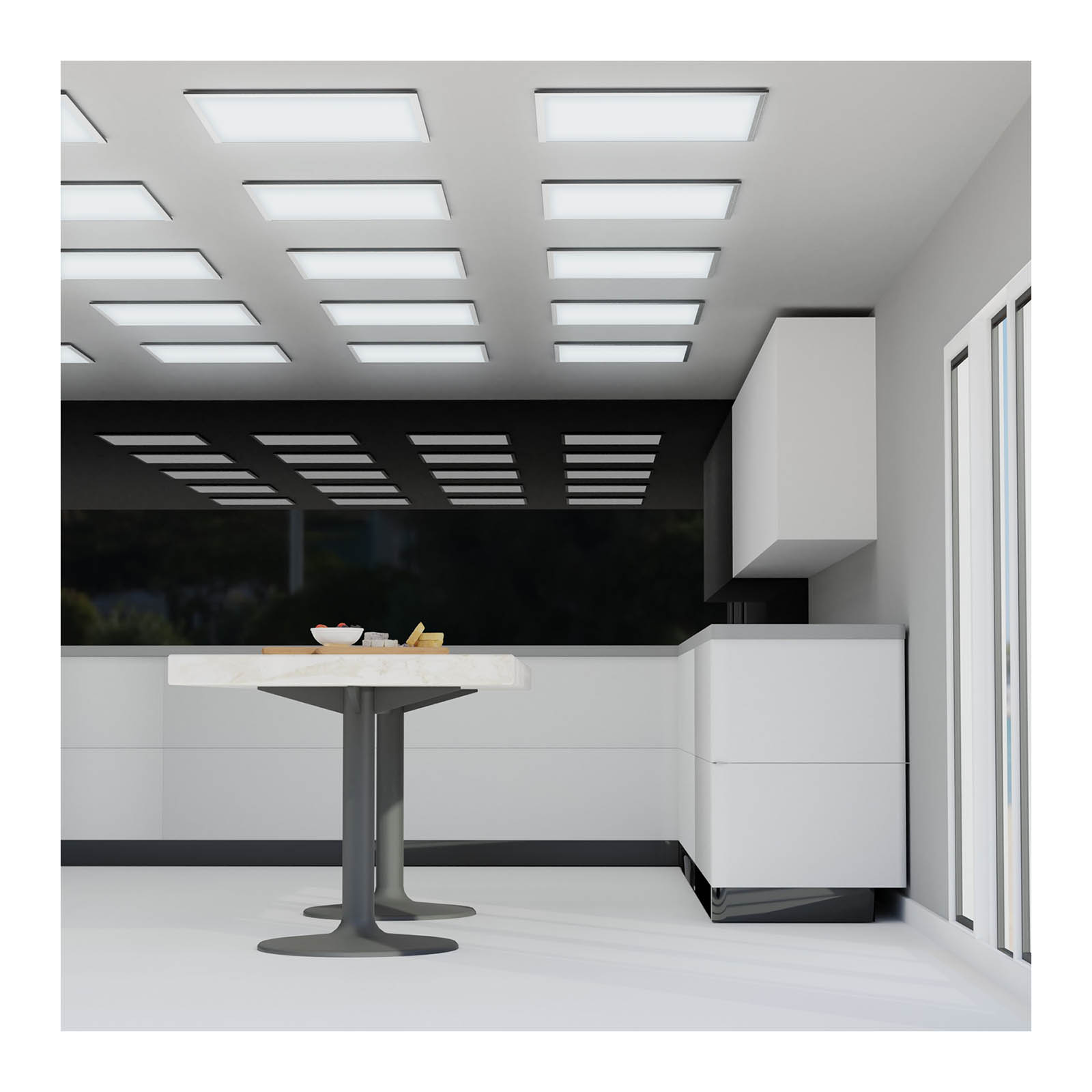 LED Ceiling Panel - 62 x 62 cm - 48 W - 4,560 lm - 5,700 K