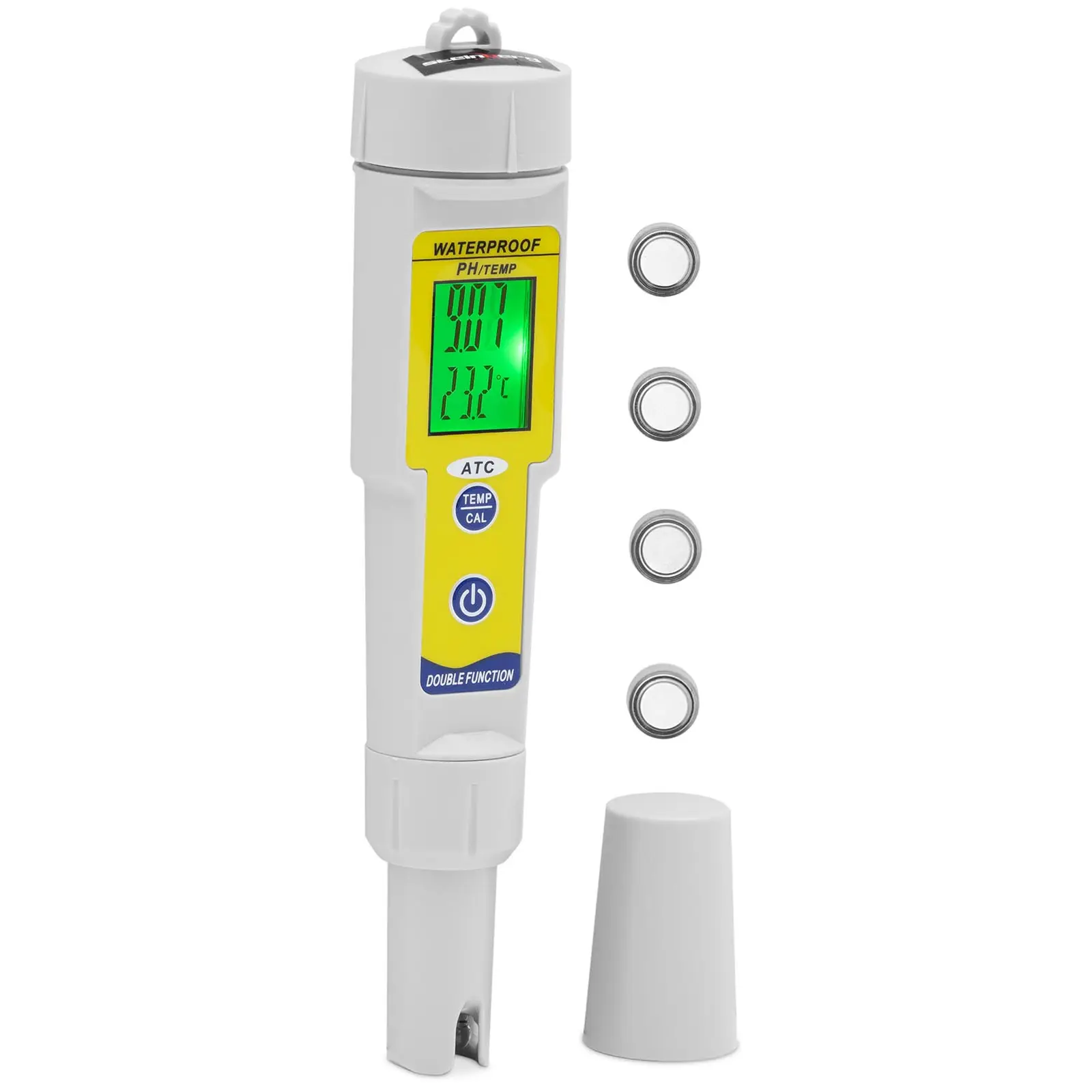 pH Meter with temperature measurement - LCD - 0-14 pH / Temperature 0 - 50 °C
