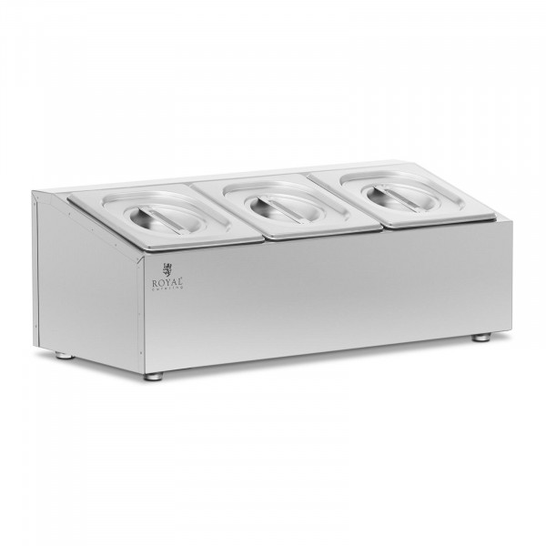 Bain Marie - 3 GN 1/6 - 5,7 l - Royal Catering