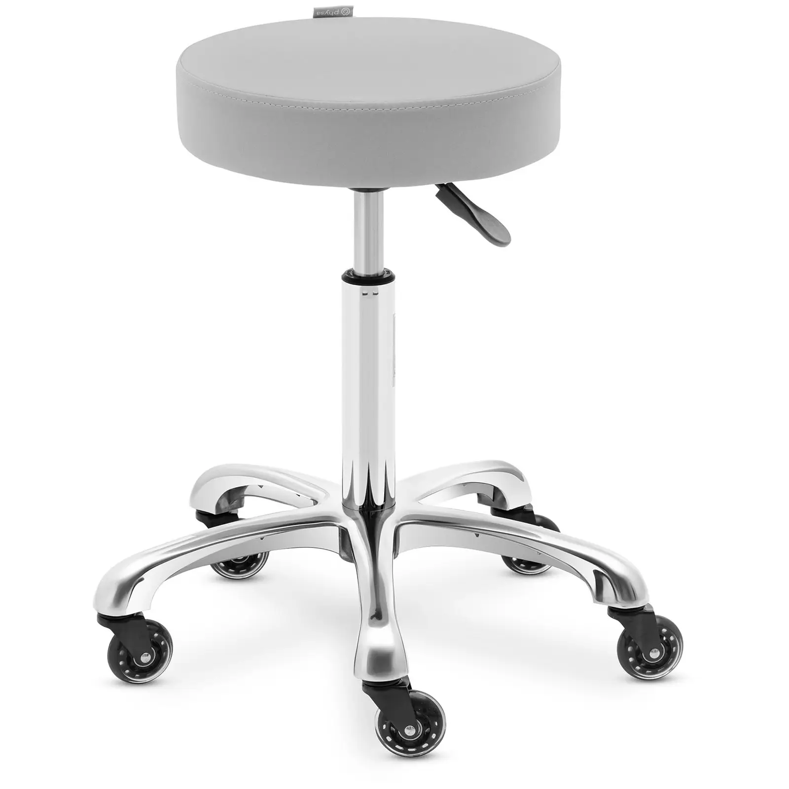 Stool With Wheels WORCESTER LIGHT GRAY