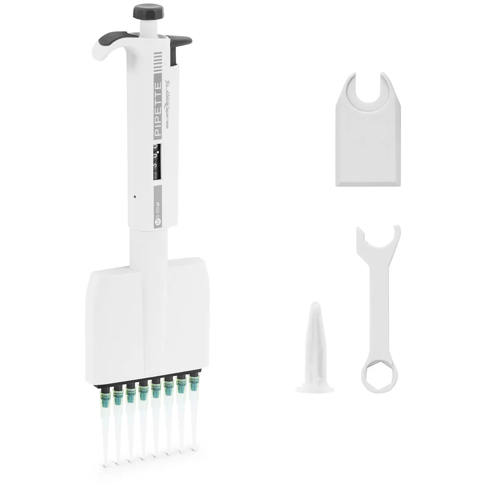 Multichannel pipette - for 8 tips - 0,005 - 0,05 ml