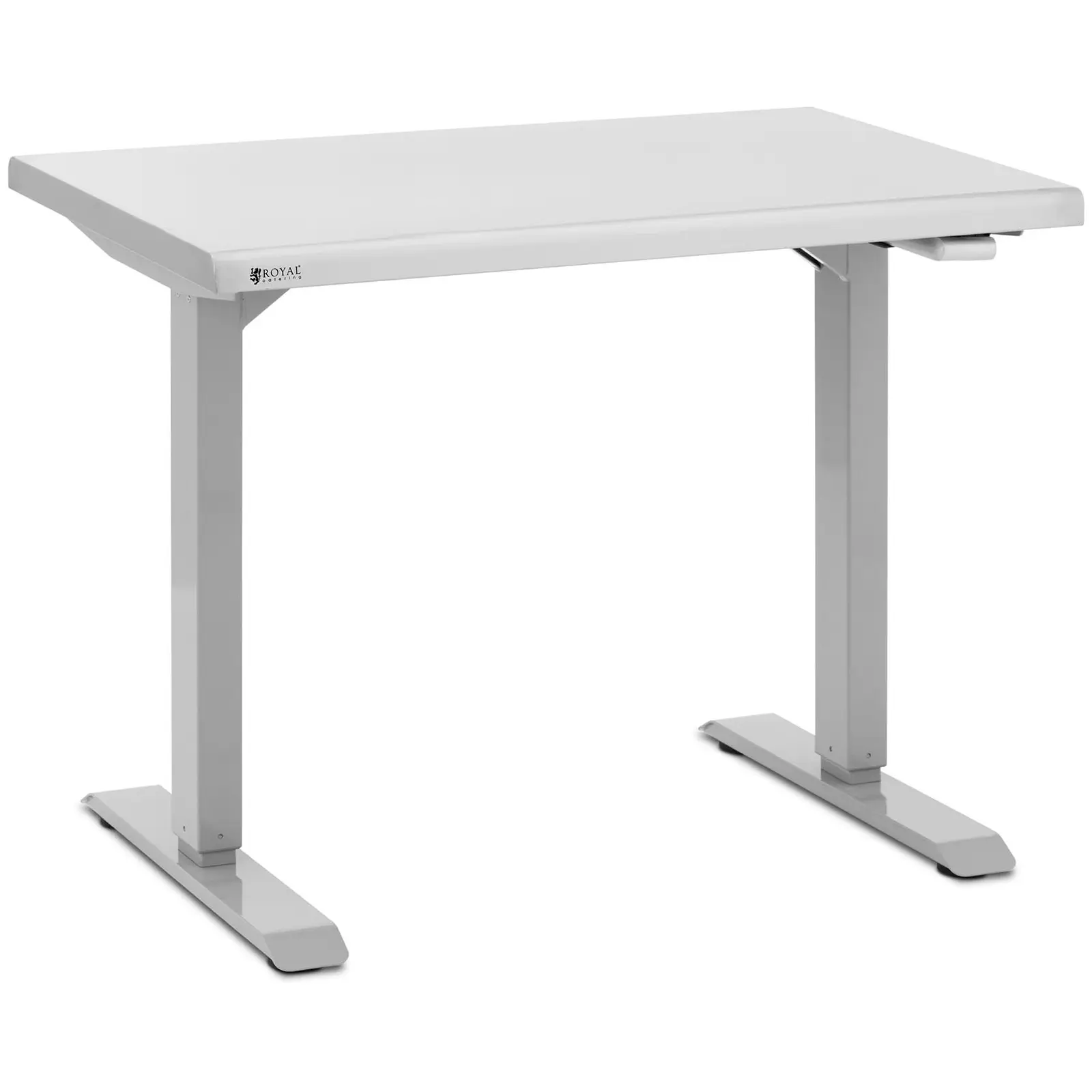 Stainless Steel Table - height adjustable - 96 x 60 x 71,5 - 117 cm - 70 kg load capacity - Royal Catering
