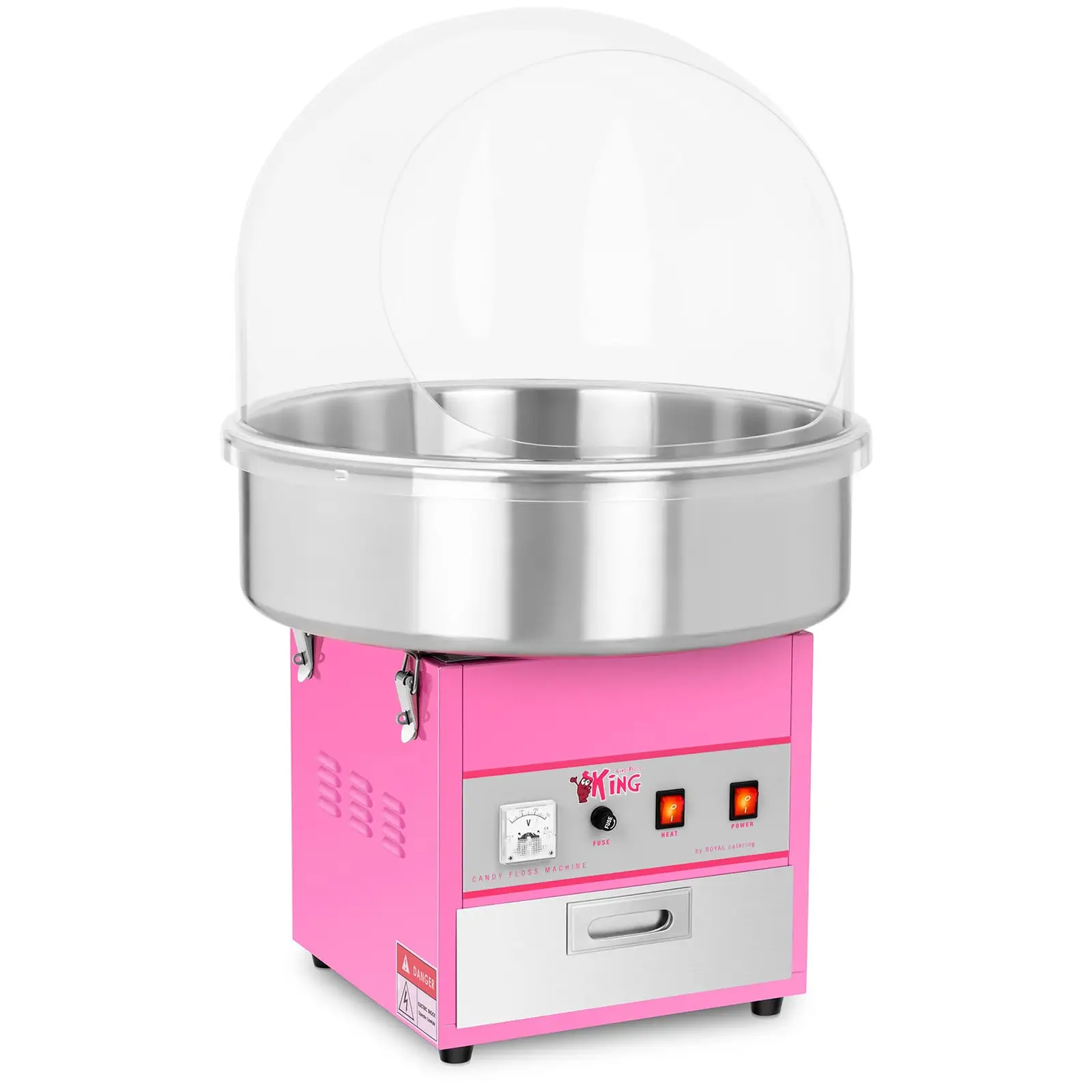 Commercial Candy Floss Machine - 52 cm - 1200 W - Spit Protection
