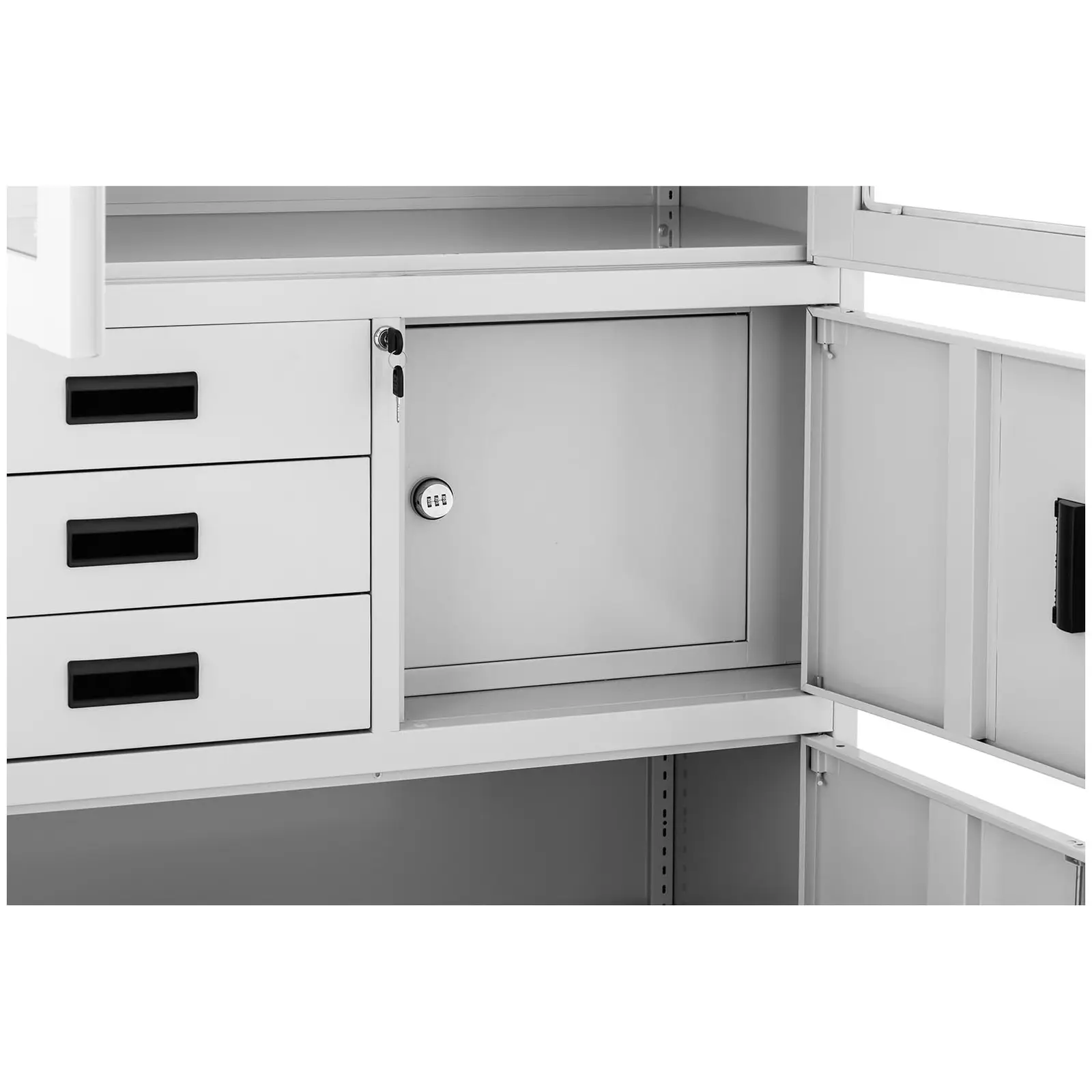 Filing Cabinet - 90 x 40 x 180 cm - 3 drawers - safe