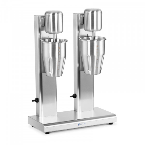 Milkshake Machine - double - 2 x 1 L - 15,000 rpm - Stainless steel