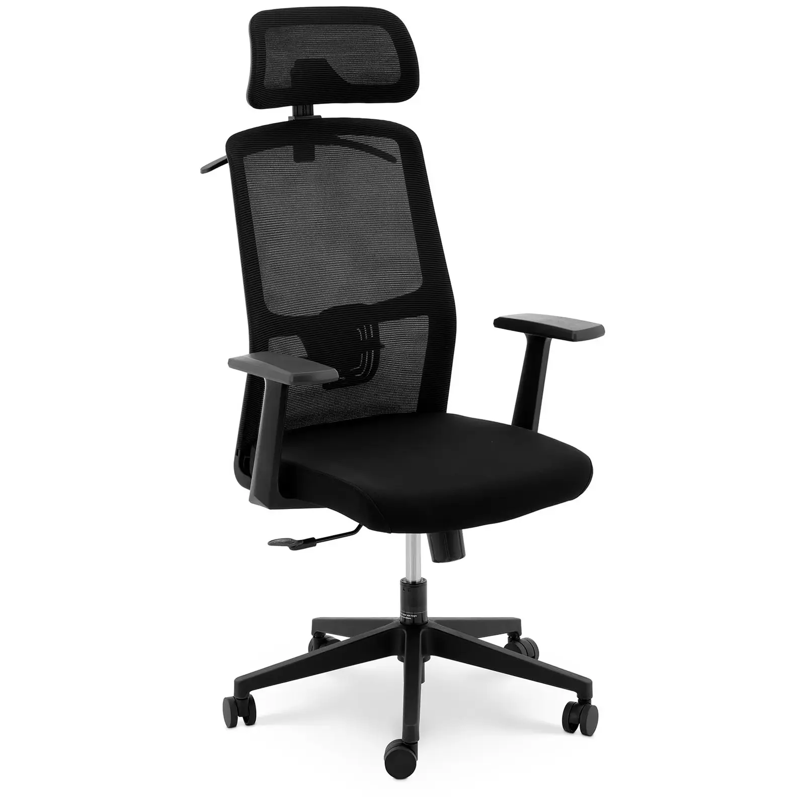 Office Chair - mesh back - headrest - 50 x 50.5 cm seat - up to 150 kg - black / blue / grey
