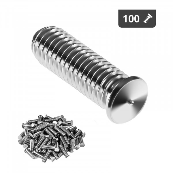 Stud Welder Set - M5 - 15mm - stainless steel - 100 pieces
