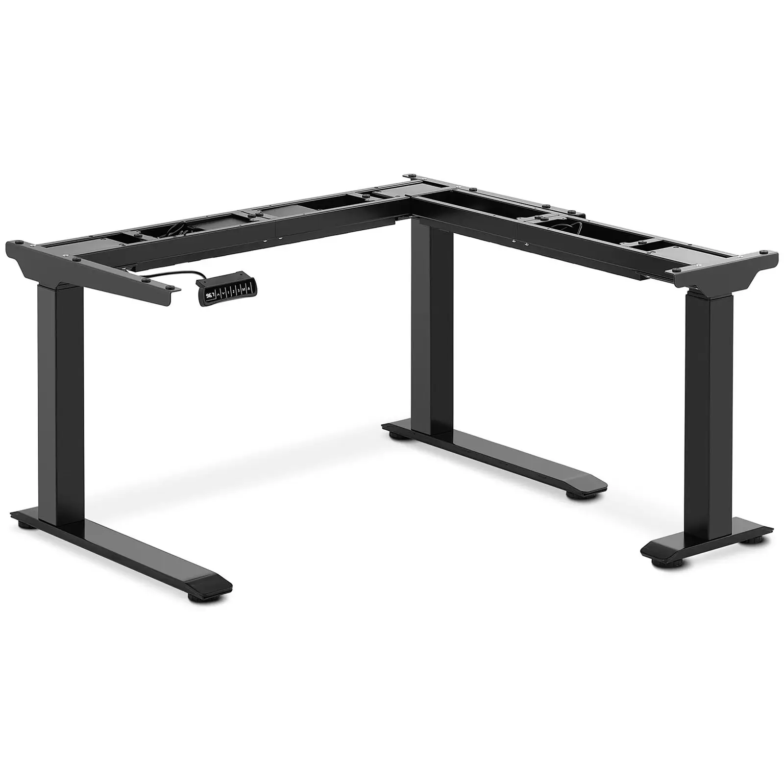 Adjustable Corner Desk Frame - Height: 60-125 cm - Width: 110-190 cm (left) / 110-190 cm (right) - Angle: 90 ° - 150 kg