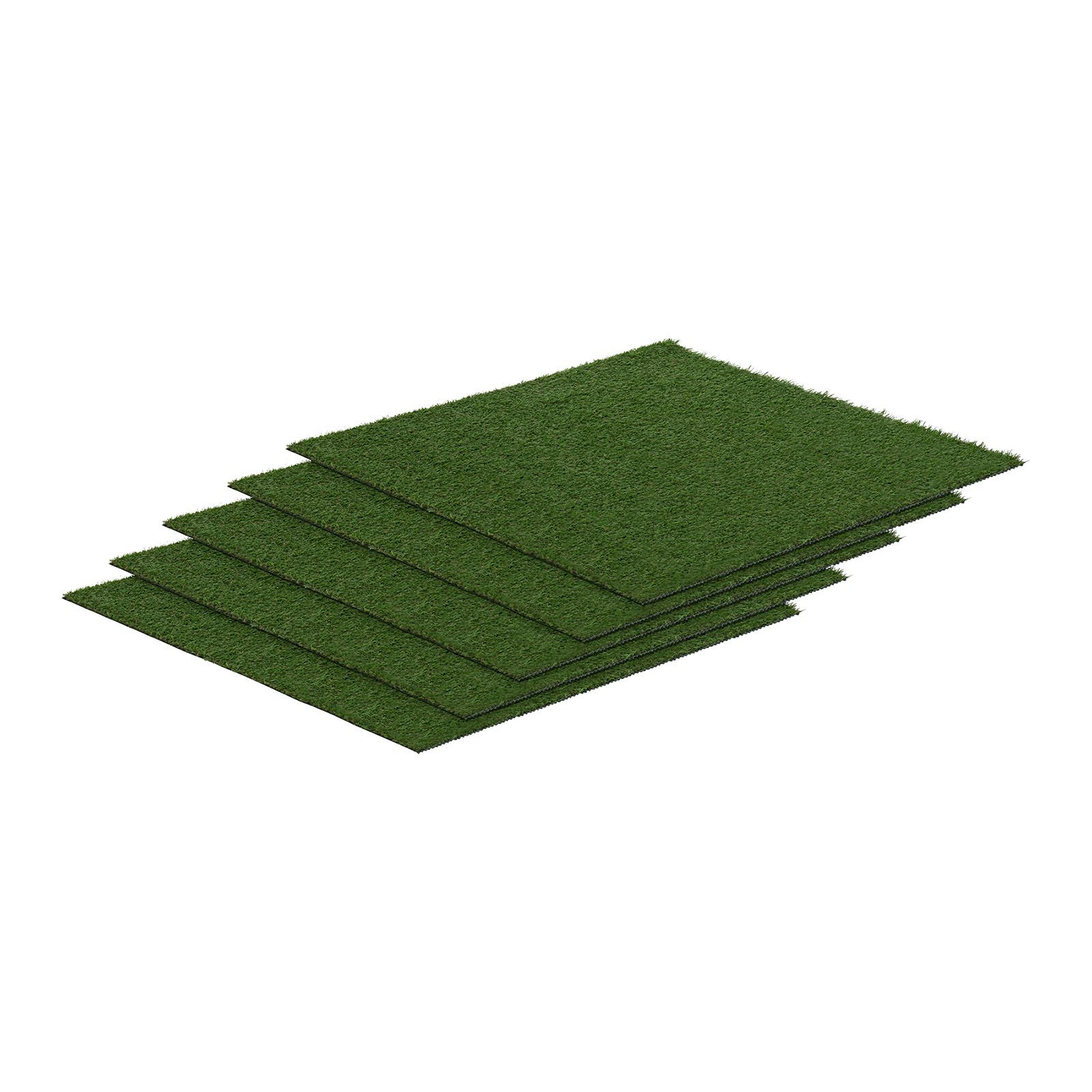 Artificial grass - Set of 5 - 100 x 100 cm - Height: 20 mm - Stitch rate: 13/10 cm - UV-resistant