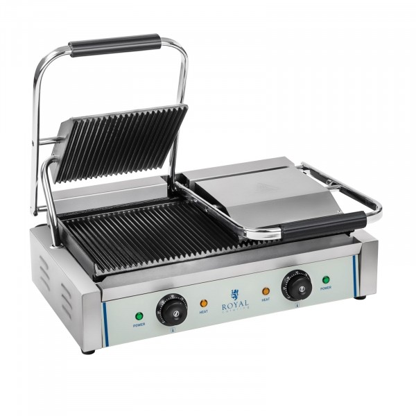 Factory seconds Double Contact Grill - Ribbed - 2 x 1,800 W