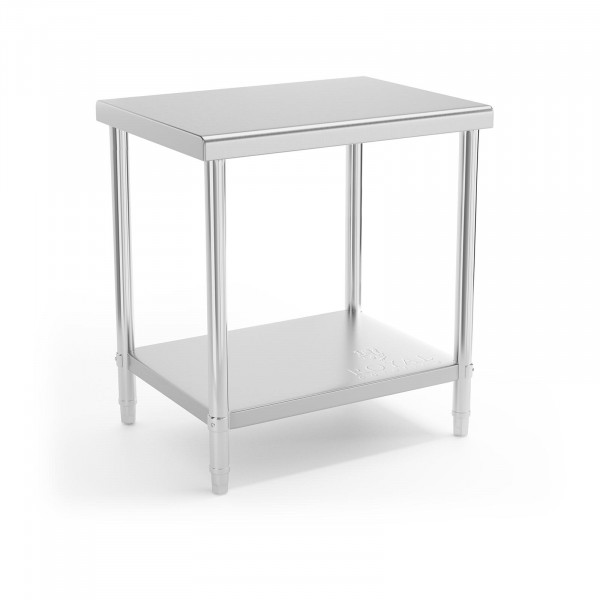 Stainless Steel Work Table - 80 x 60 cm - 190 kg load capacity