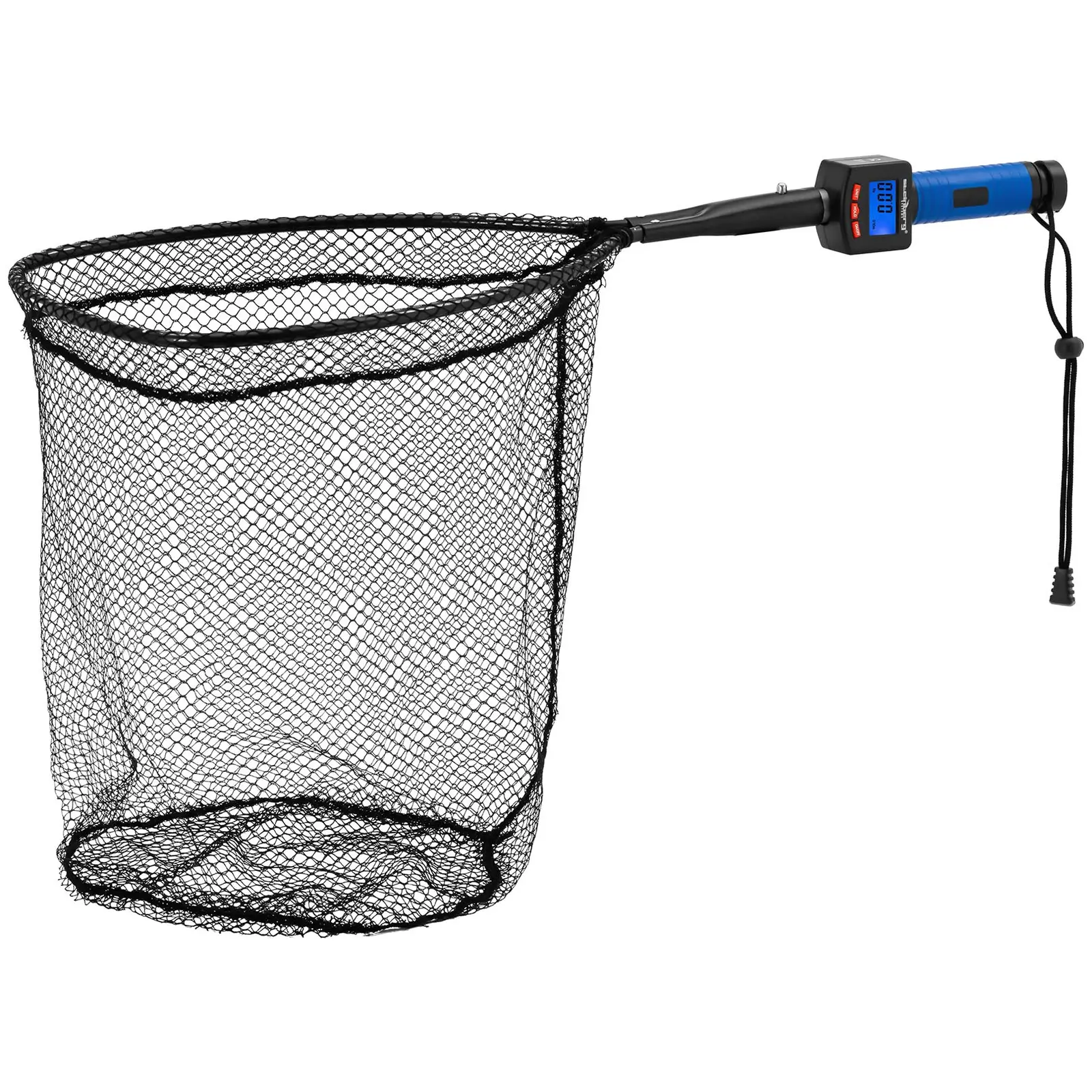 Fishing Net Scale - with thermometer - foldable - LCD - 30 cm - up to 25 kg - kg / lb / oz