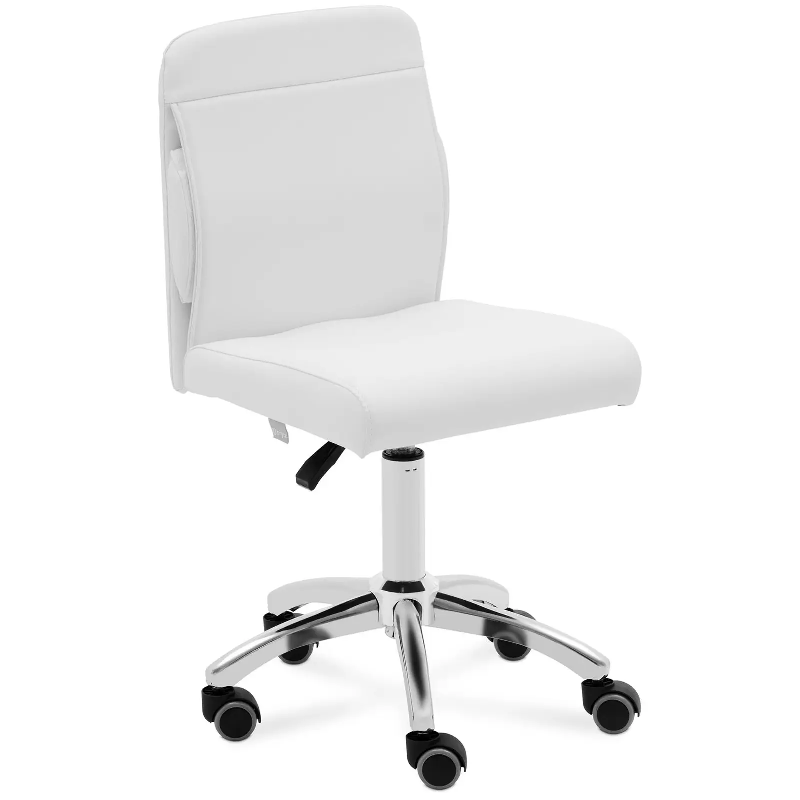 Stool Chair With Back - 48 - 62 cm - 150 kg - white
