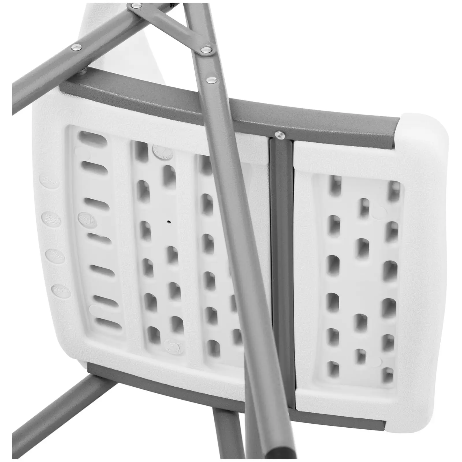 Folding Chairs - set of 4 - Royal Catering - 180 kg - seat area: 40 x 38 cm - white