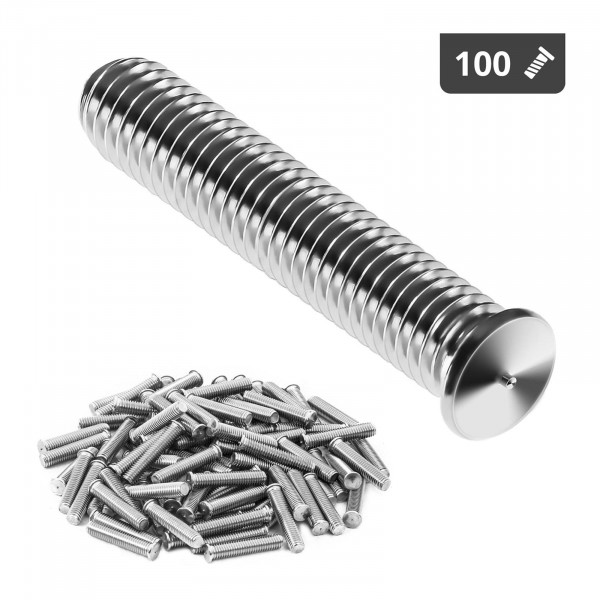 Stud Welder Set - M8 - 40mm - stainless steel - 100 pieces