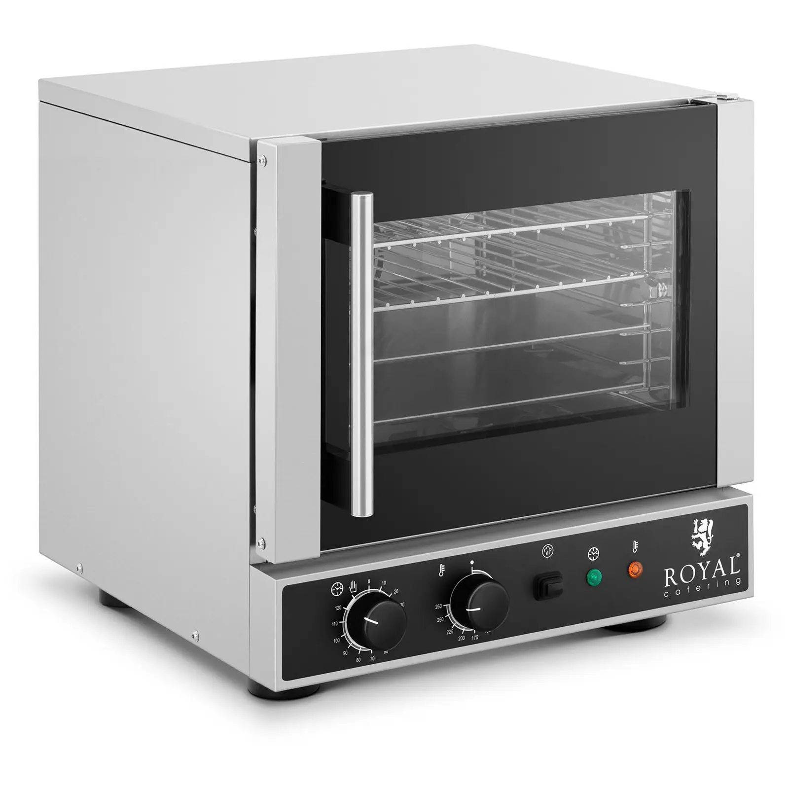Countertop Convection Oven - 2,600 W - steam function - incl. 2 plates, 2 grates (GN 1/2)