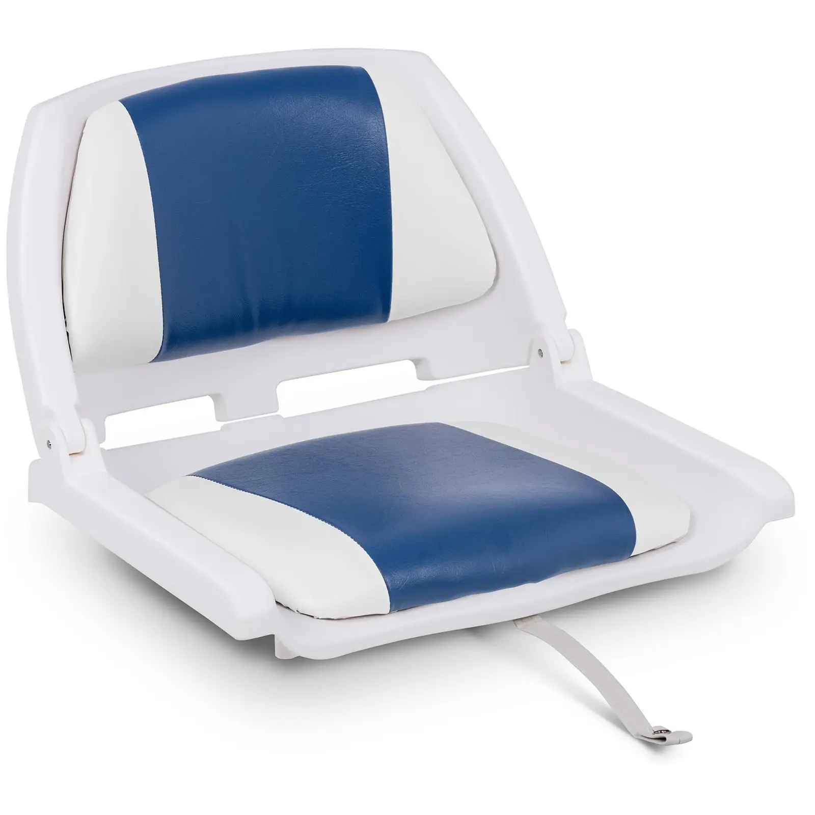 Boat Seat - 45x51x38 cm - white and blue