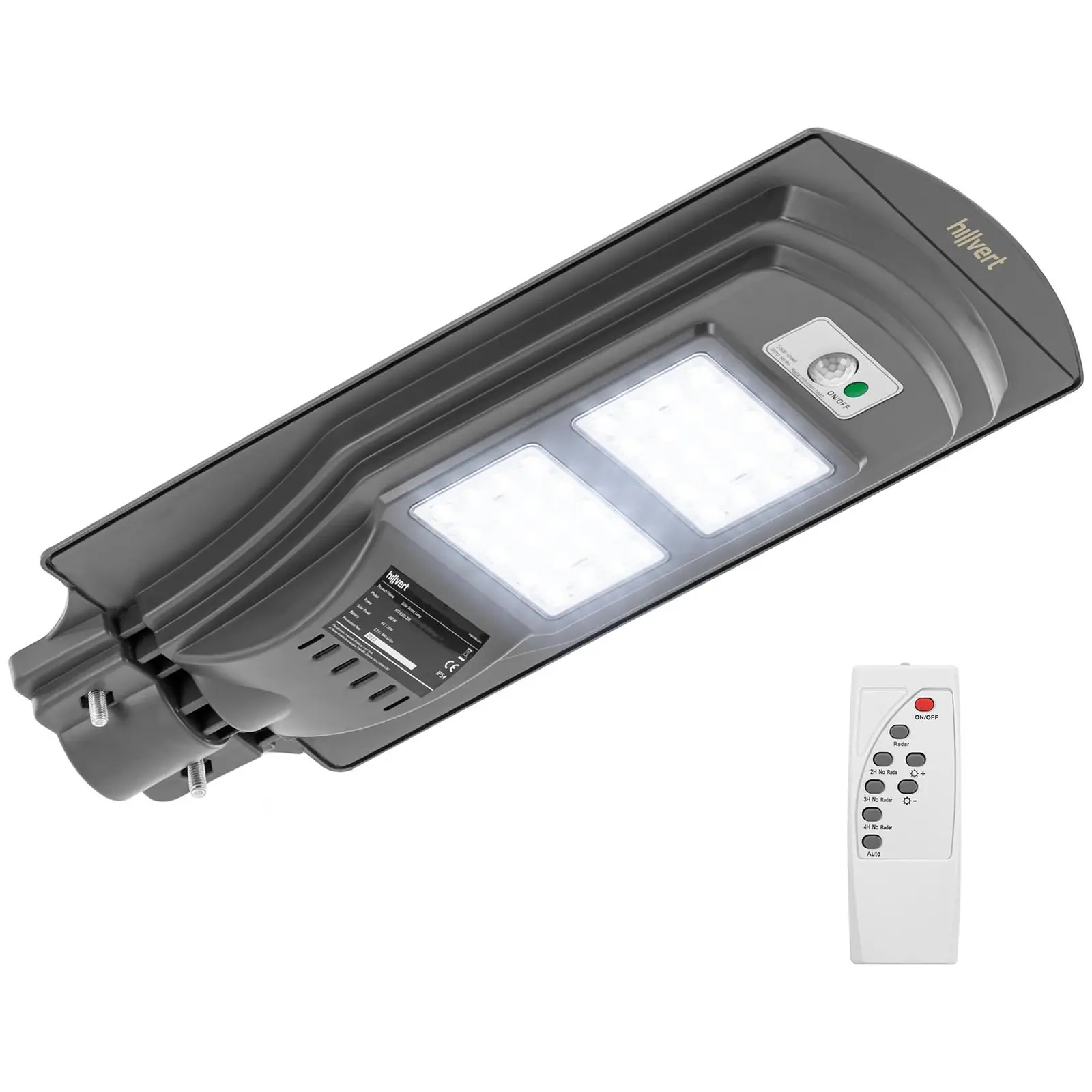 Solar outdoor light - Motion sensor - 200 W - 6000 - 6500 K - 14 - 16 h - IP 54
