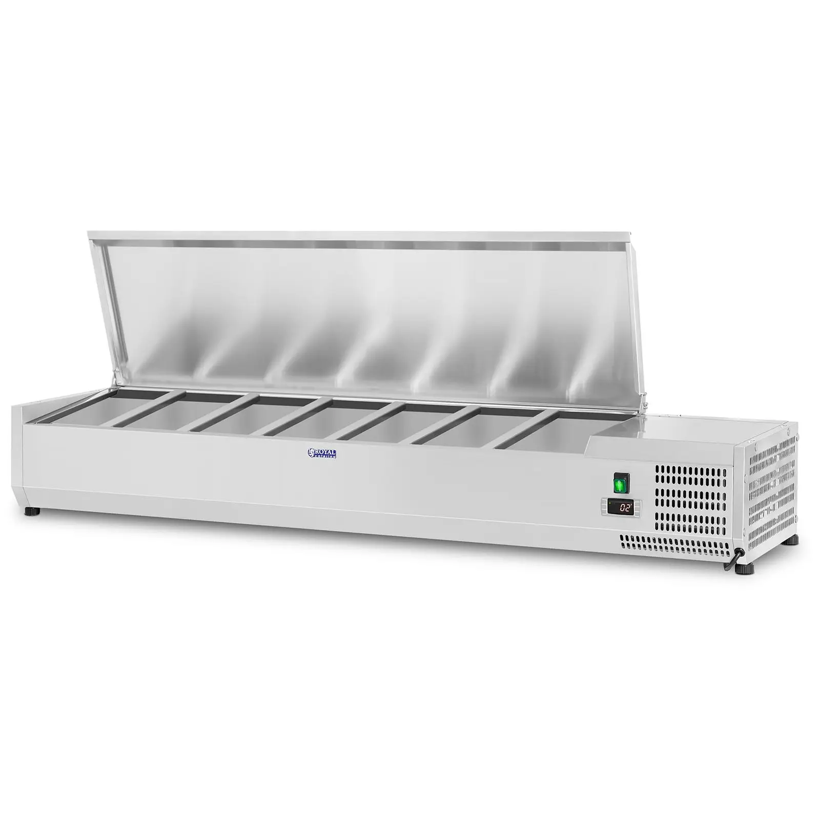 Countertop Refrigerated Display Case - 160 x 39 cm - 7 GN 1/3 Containers