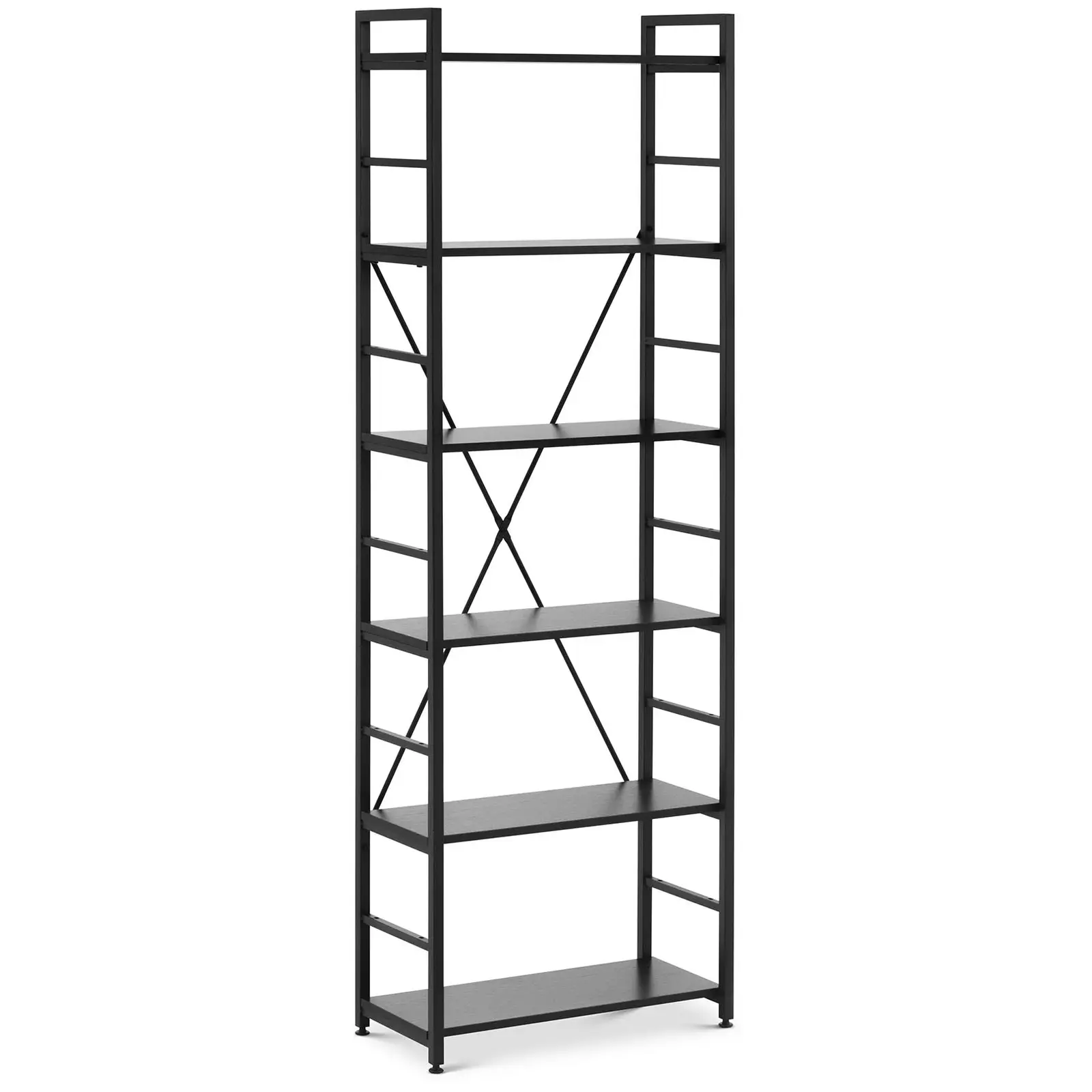 Bookshelf - 60 x 28 x 182.5 cm - 150 kg - black