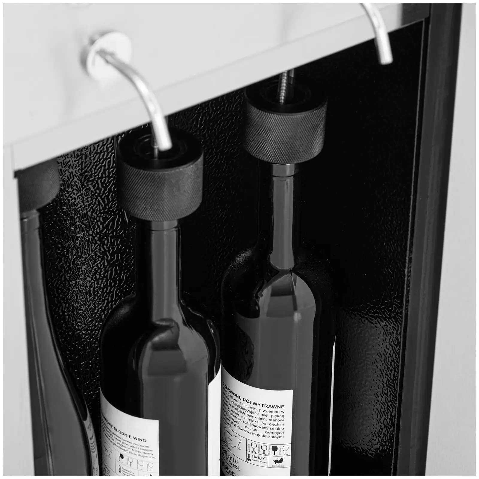 Factory second Wine Fridge - with taps - 6 bottles - stainless steel