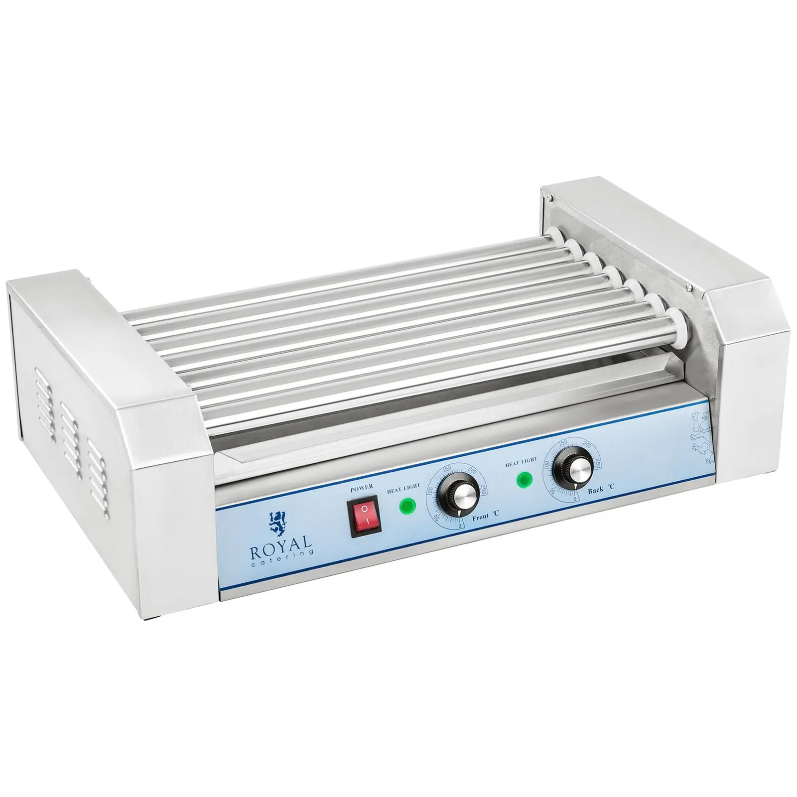 Hot Dog Grill - 7 rollers - stainless steel
