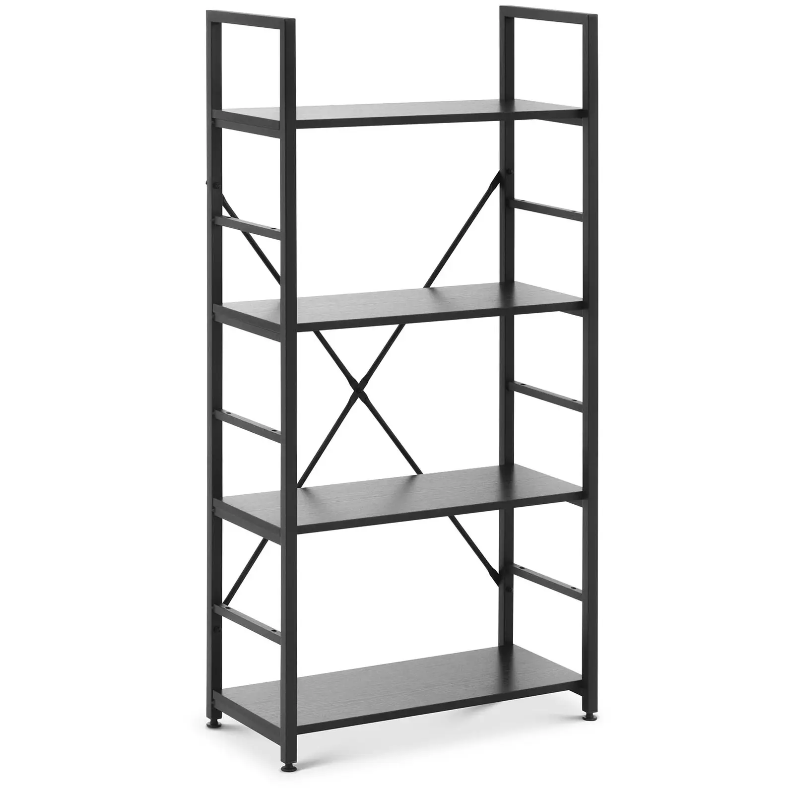 Bookshelf - 60 x 28 x 125 cm - 150 kg - black