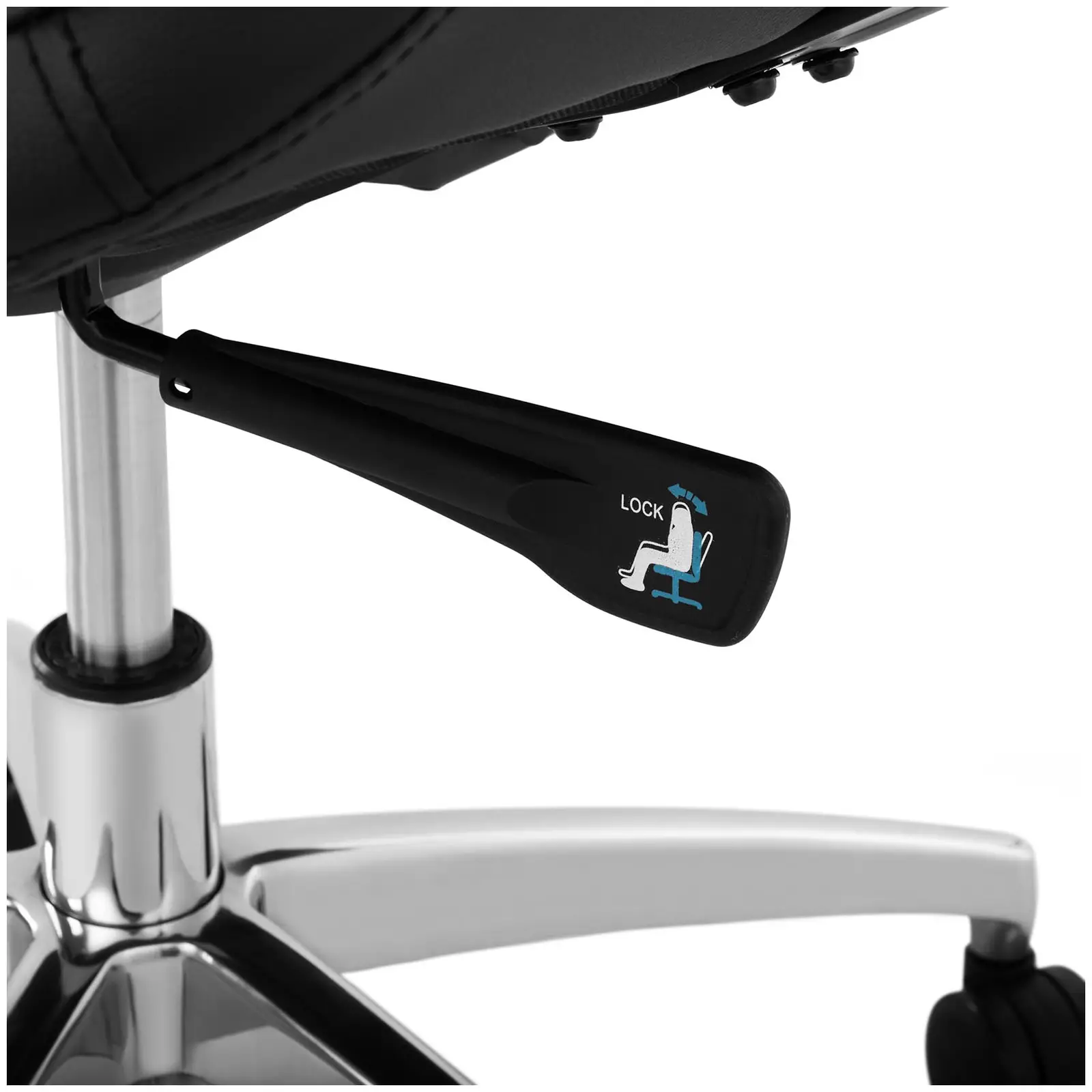 Factory second Office Chair - executive chair - imitation leather - chrome - 150 kg