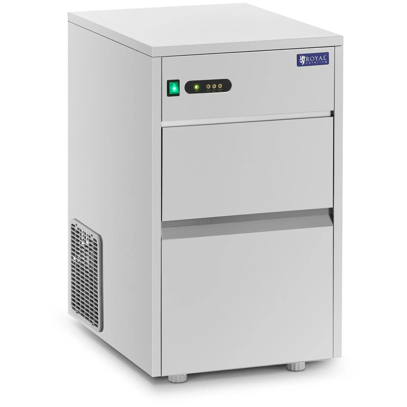 Ice Maker Machine - 50 kg/24 h - 7 kg capacity - 310 W - Stainless steel - Royal Catering