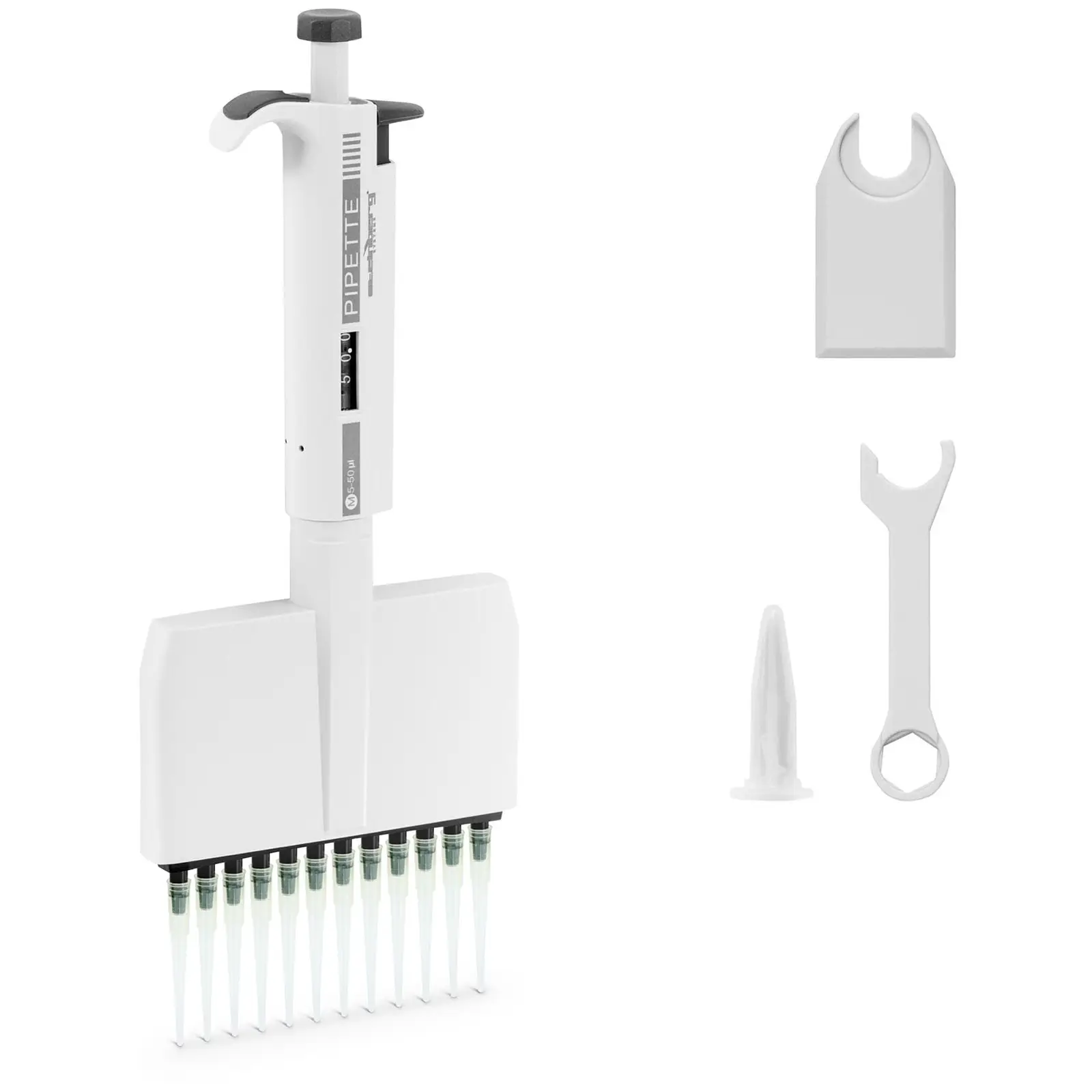 Multichannel pipette - for 12 tips - 0,005 - 0,05 ml