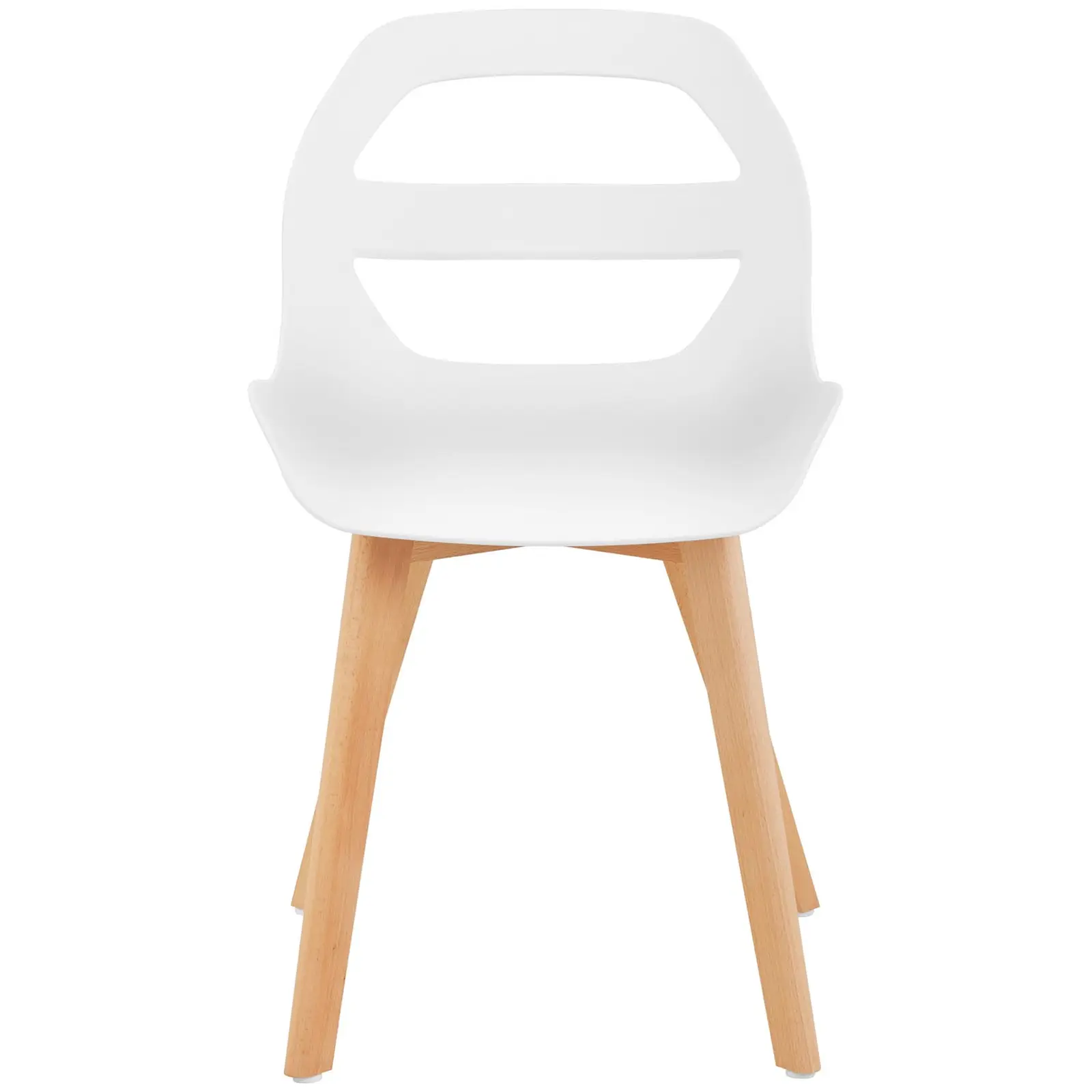 Factory second Chair - set of 2 - up to 150 kg - seat 40 x 38 cm - white