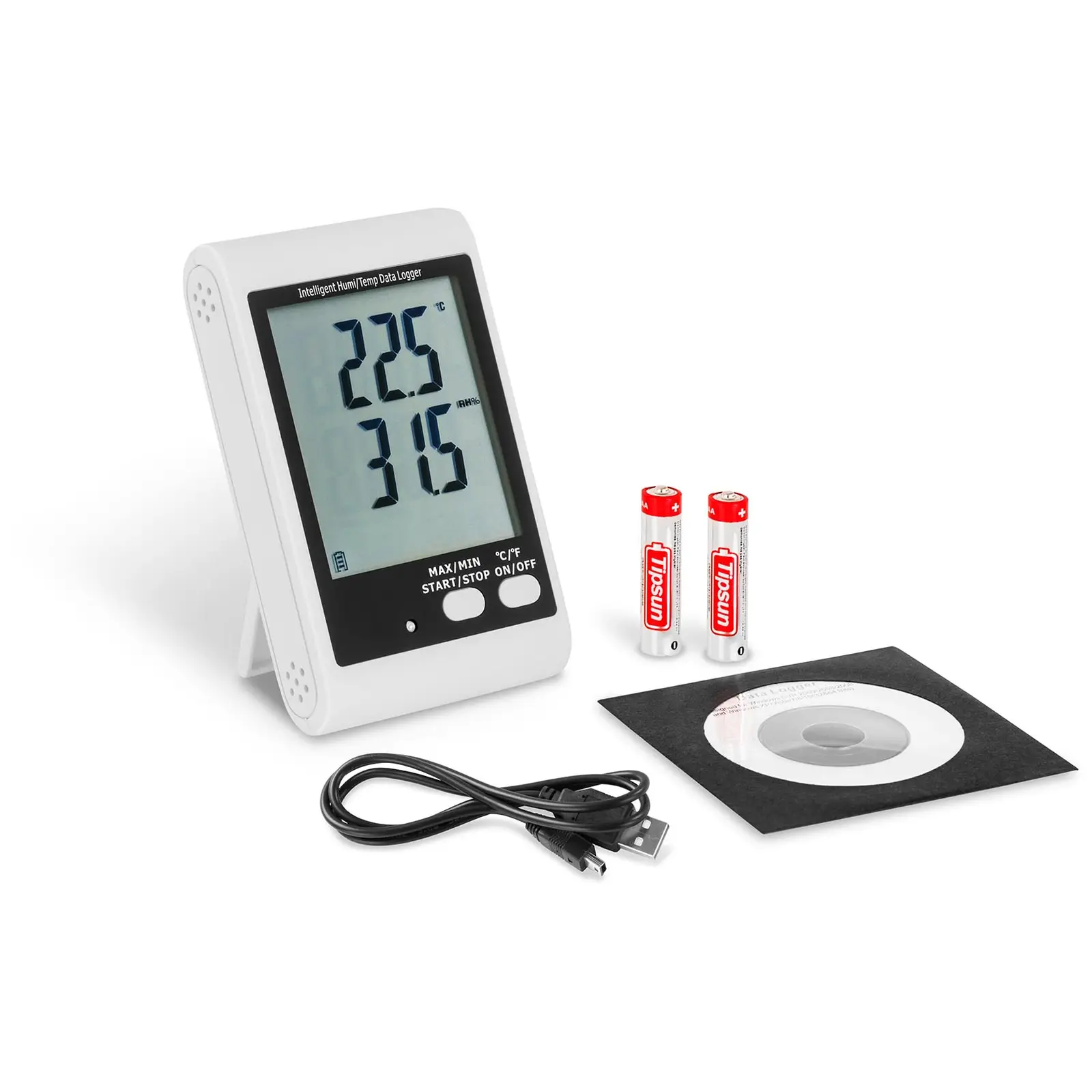 Data Logger - LCD-Display - Temperature + Humidity