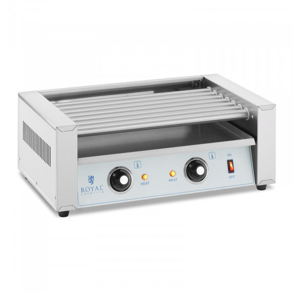 Hot Dog Grill - 7 rollers - Royal Catering - stainless steel
