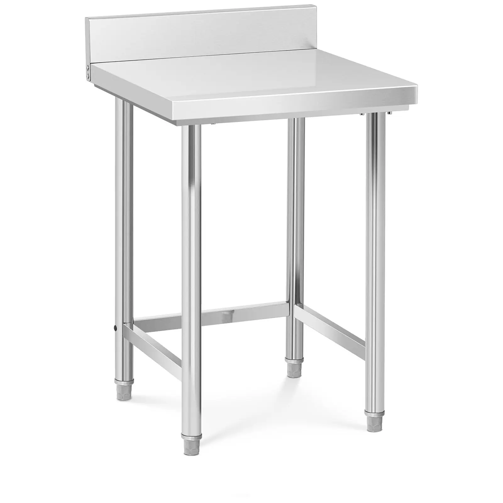 Stainless Steel Work Table - 64 x 64 cm - upstand - 200 kg capacity