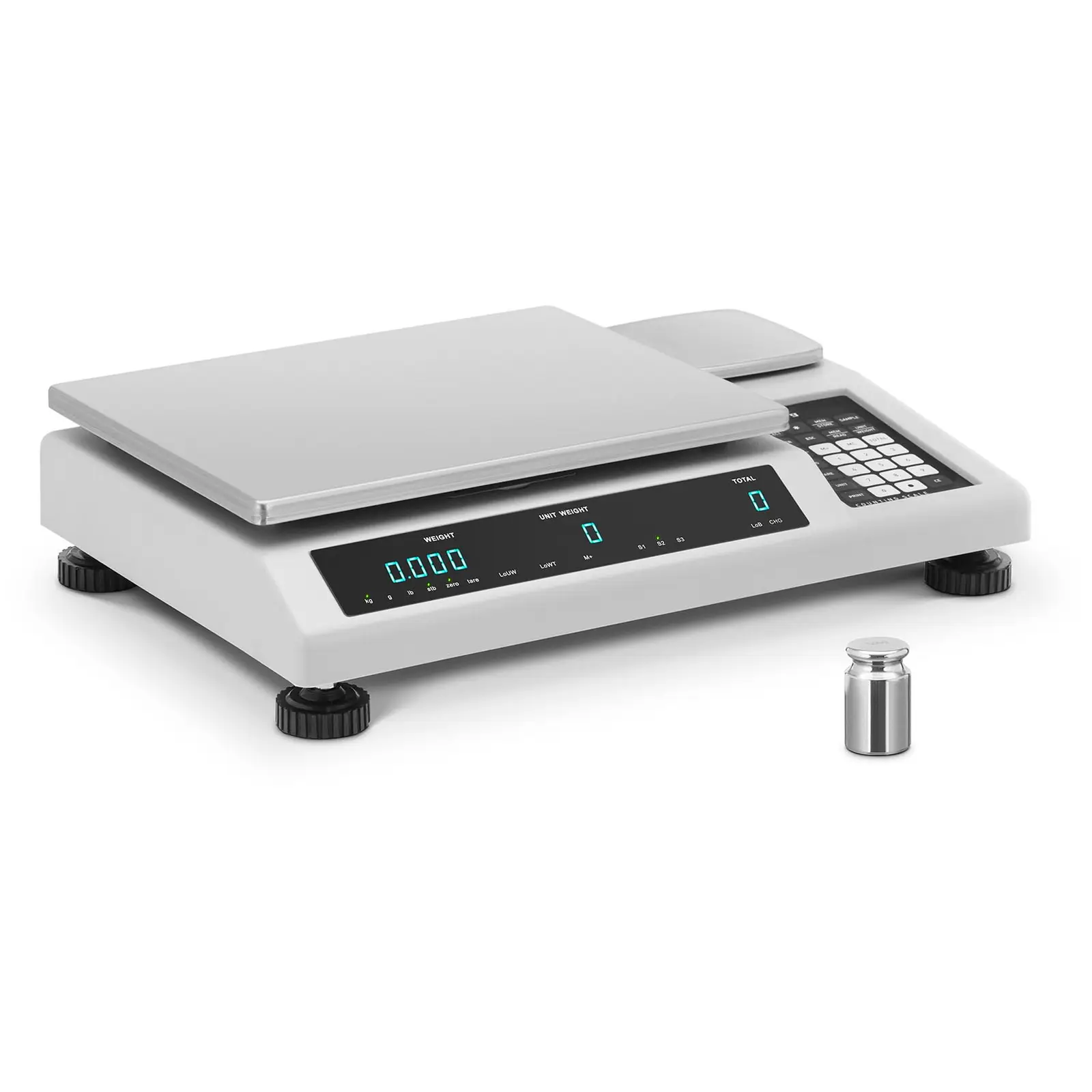 Counting Scale - 50 kg / 1 g - with reference scale 50 kg / 0.05 g