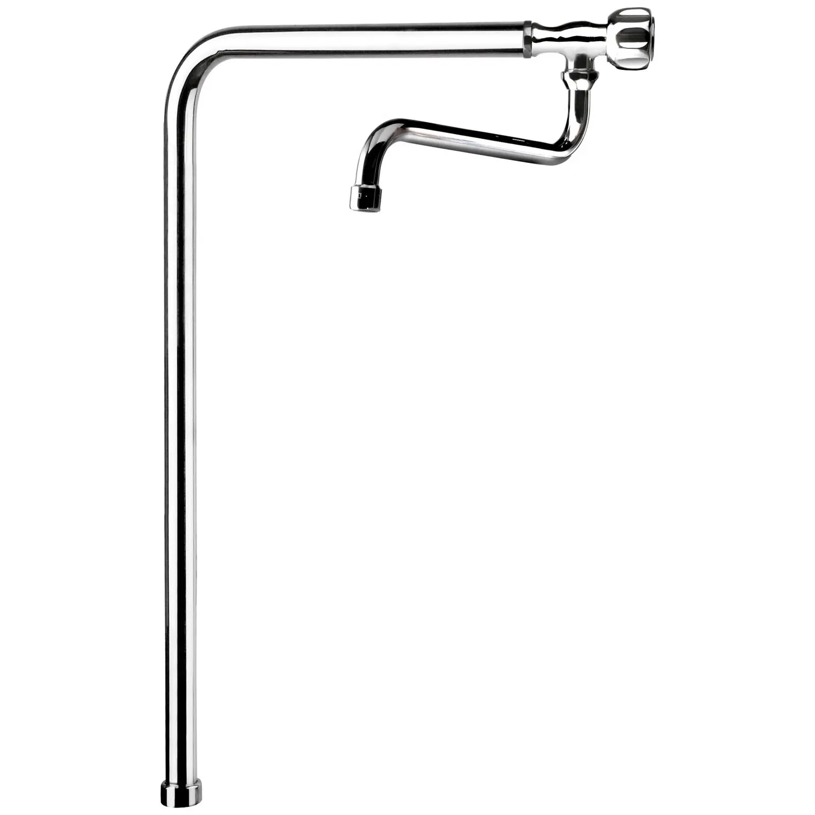 column spout - water tap 220 mm - height 650 mm - Chrome-plated brass
