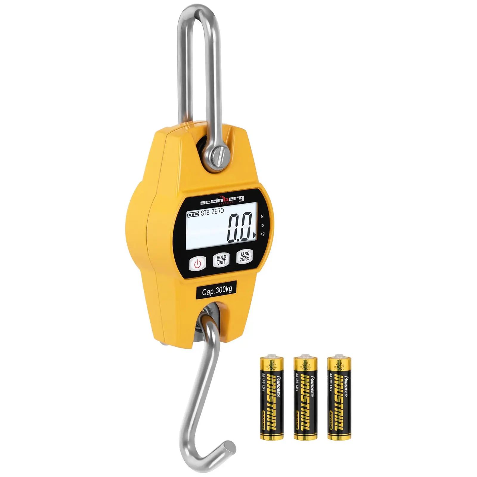 Crane Scale - 300 kg / 100 g - LCD - yellow