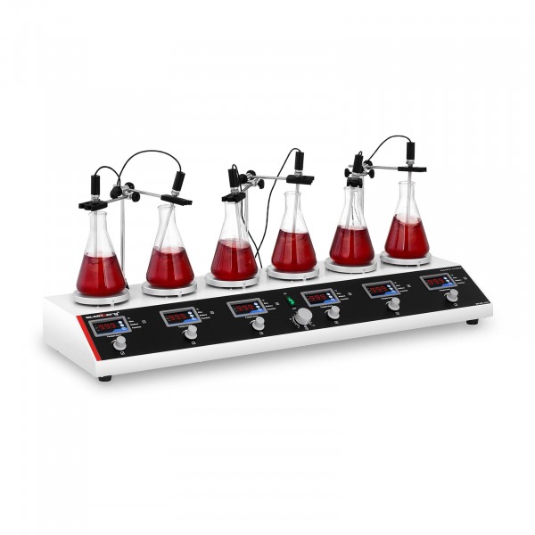 Magnetic Stirrer With a 6-Unit Hotplate