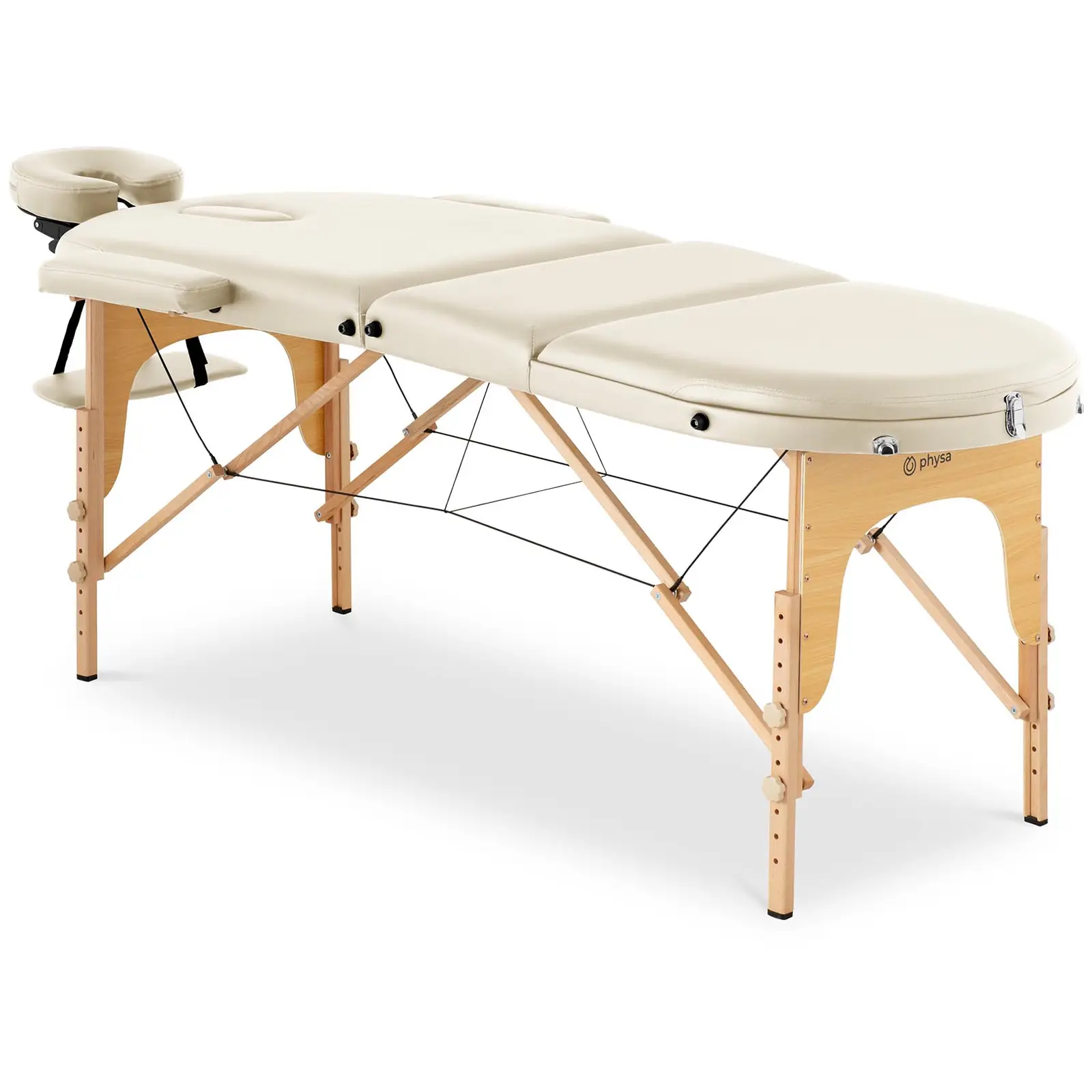 Folding Massage Table - 185-211 x 70-88 x 63-85 cm - 227 kg - Beige