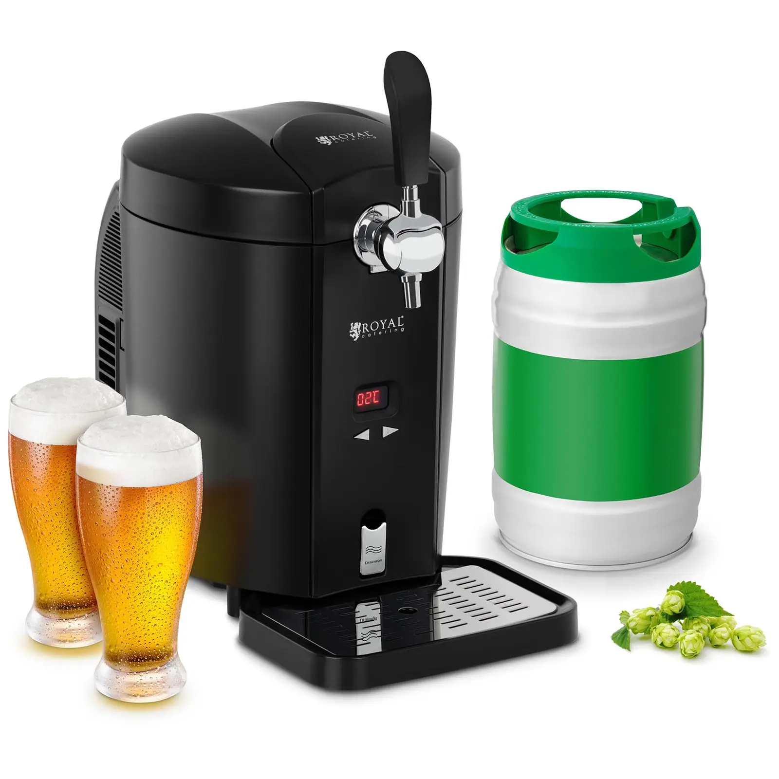 Factory second Beer Dispenser with Cooler - 5 L - 2 to 12 °C