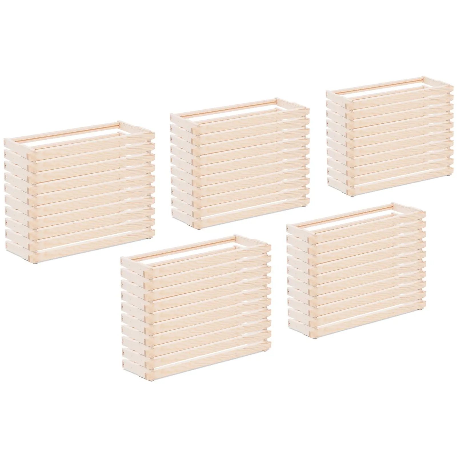 Langstroth Honeycomb Frames - groove for centre wall - pine - height 159 mm - 10 pcs.
