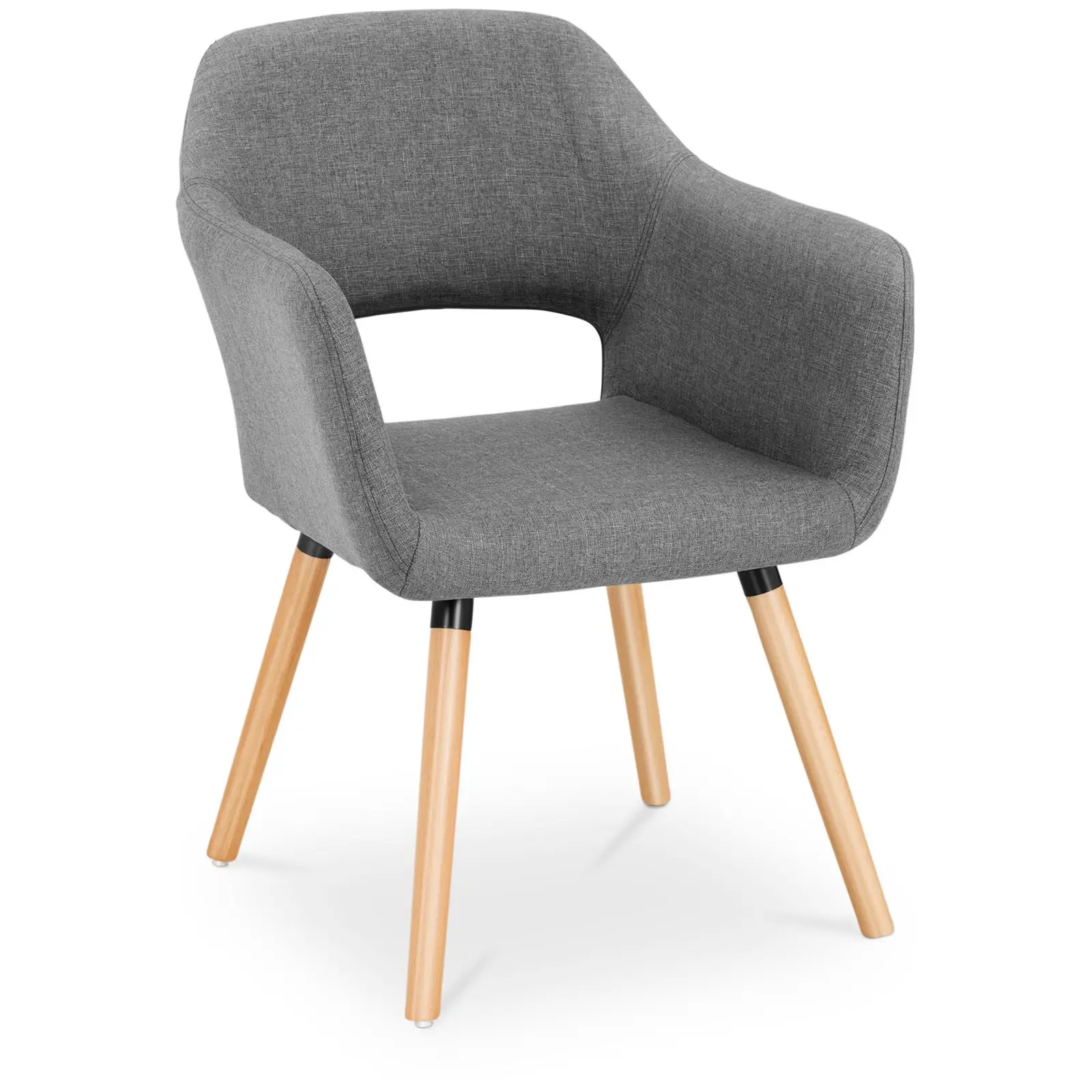 Cushioned Chair - up to 160 kg - seat 42 x 47 cm - grey