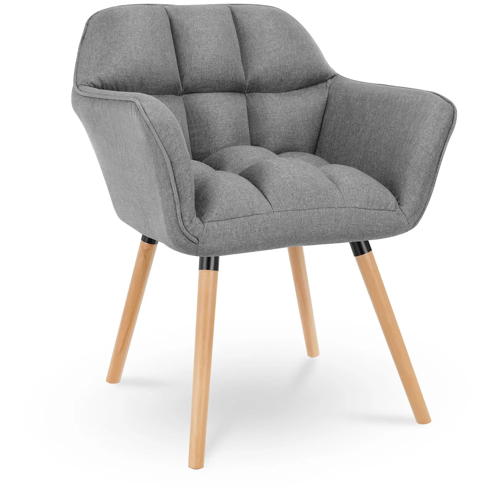 Cushioned Chair - up to 150 kg - seat 40 x 38.5 cm - grey